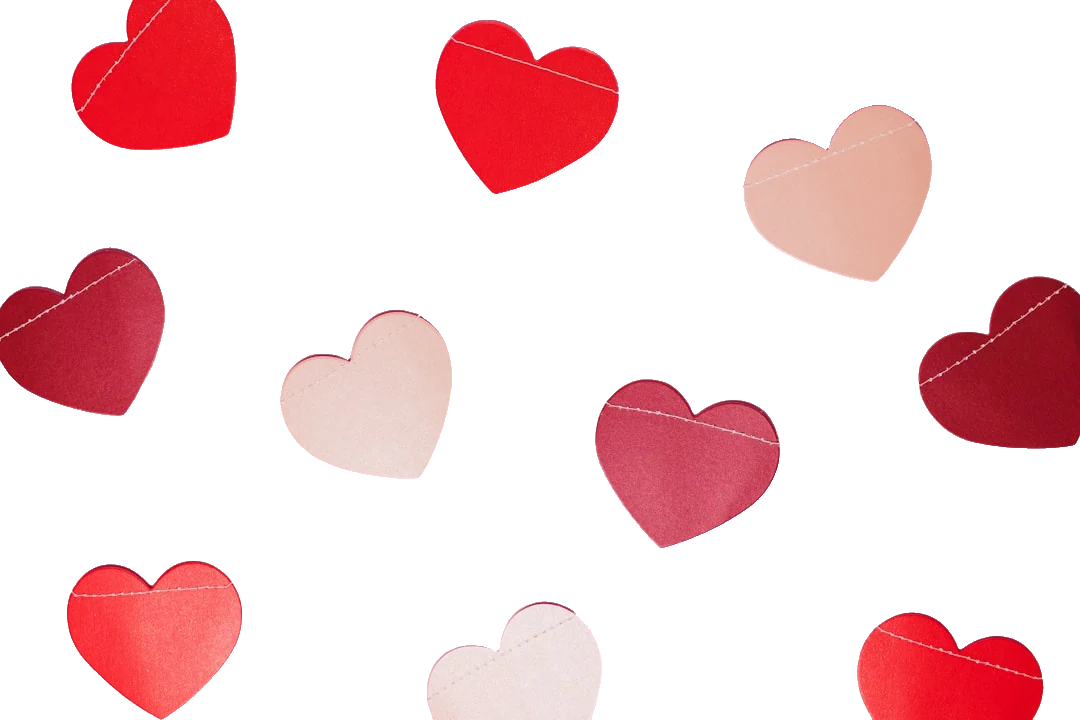 Valentines Day background removed